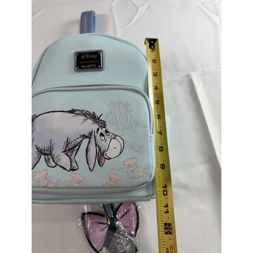 Loungefly Disney Winnie the Pooh Eeyore Mini Backpack‎ Blue Detachable Tail NWT